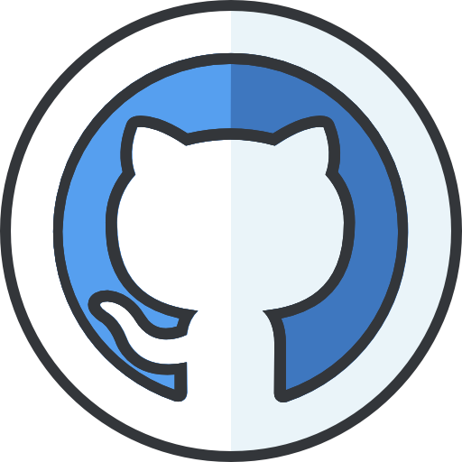 Logo do GitHub em formato circular.